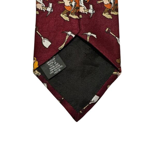 Disney Snow White And The Seven Dwarfs Diamonds Cartoon Vintage Necktie - Picture 5 of 7